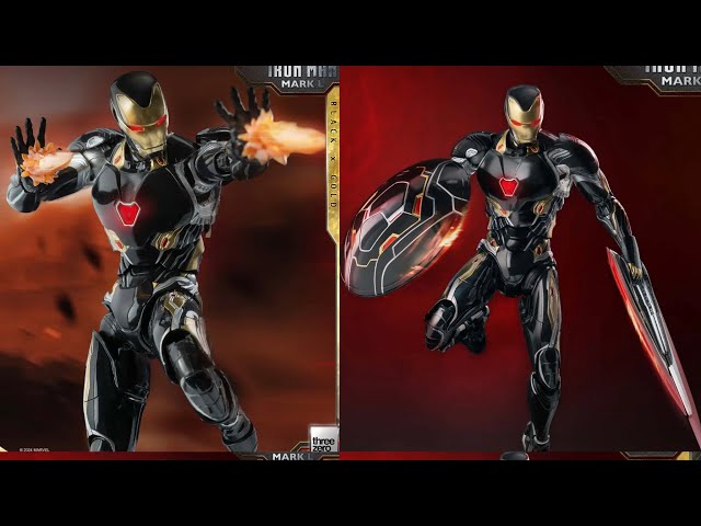 threezero DLX アイアンマン マーク50 ブラック×ゴールド MarvelDLX Iron Man Mark 50 (Black X Gold) – threezero store