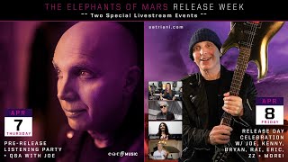 Joe Satriani - &#39;The Elephants Of Mars&#39; Release Week Events