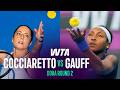 Elisabetta Cocciaretto Vs Coco Gauff 2026 Doha Round 2 WTA Match Highlights 