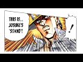 Jotaro vs. Josuke manga version with anime sounds