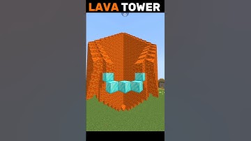 Epic Minecraft Lava Tower Build Guide | Step-by-Step Tutorial #minecraft #build #shorts #tutorial