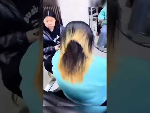 Skilled hairstylist at work