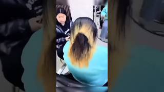 Skilled hairstylist at work