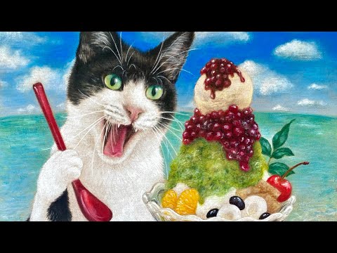 色鉛筆画（キジトラ猫）の描き方｜工房照在（こうぼう てあ）