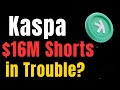 $16M Short Liquidation Cascade Incoming? Kaspa's Quiet Accumulation Revealed - KASPA News.