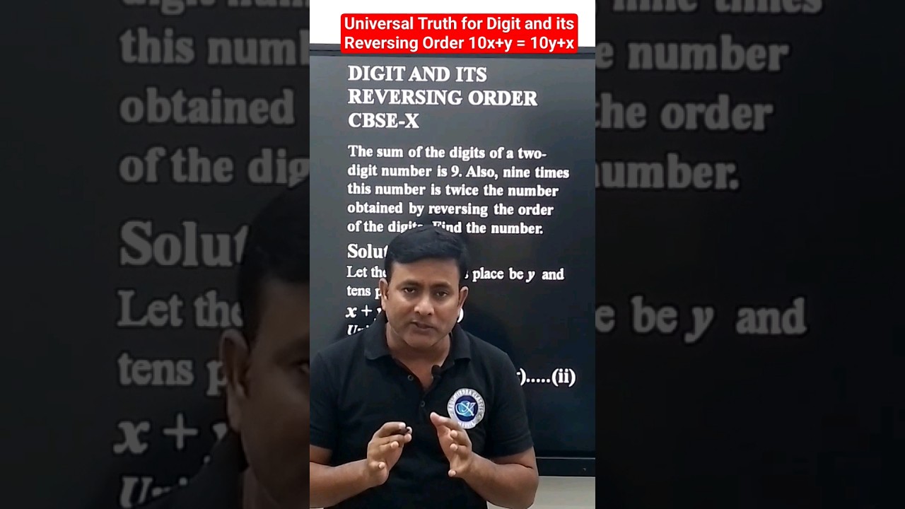 The sum of the digits of two digit number is 9. Also Nine times this number is twice the number..