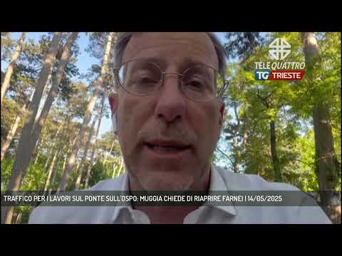 TRAFFICO PER I LAVORI SUL PONTE SULL'OSPO: MUGGIA CHIEDE DI RIAPRIRE FARNEI | 14/05/2025