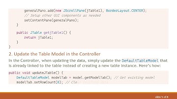 How to Fix an Empty JTable in Your MVC Swing Application