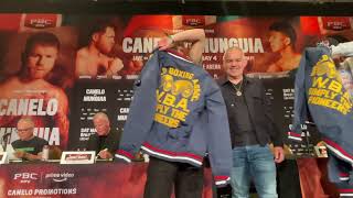 Eimantas Stanionis and Gabriel Maestre  Get WBA Swag