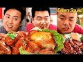 Baimao et boss duck join forces  food blind box  eating spicy food et funny pranks