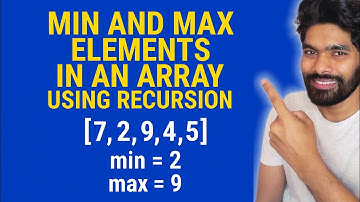EP-7 Min and max elements in an array