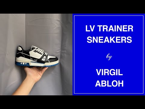 Louis Vuitton LV Trainer SS21 'White/Black/Blue' - 1A8Q7N