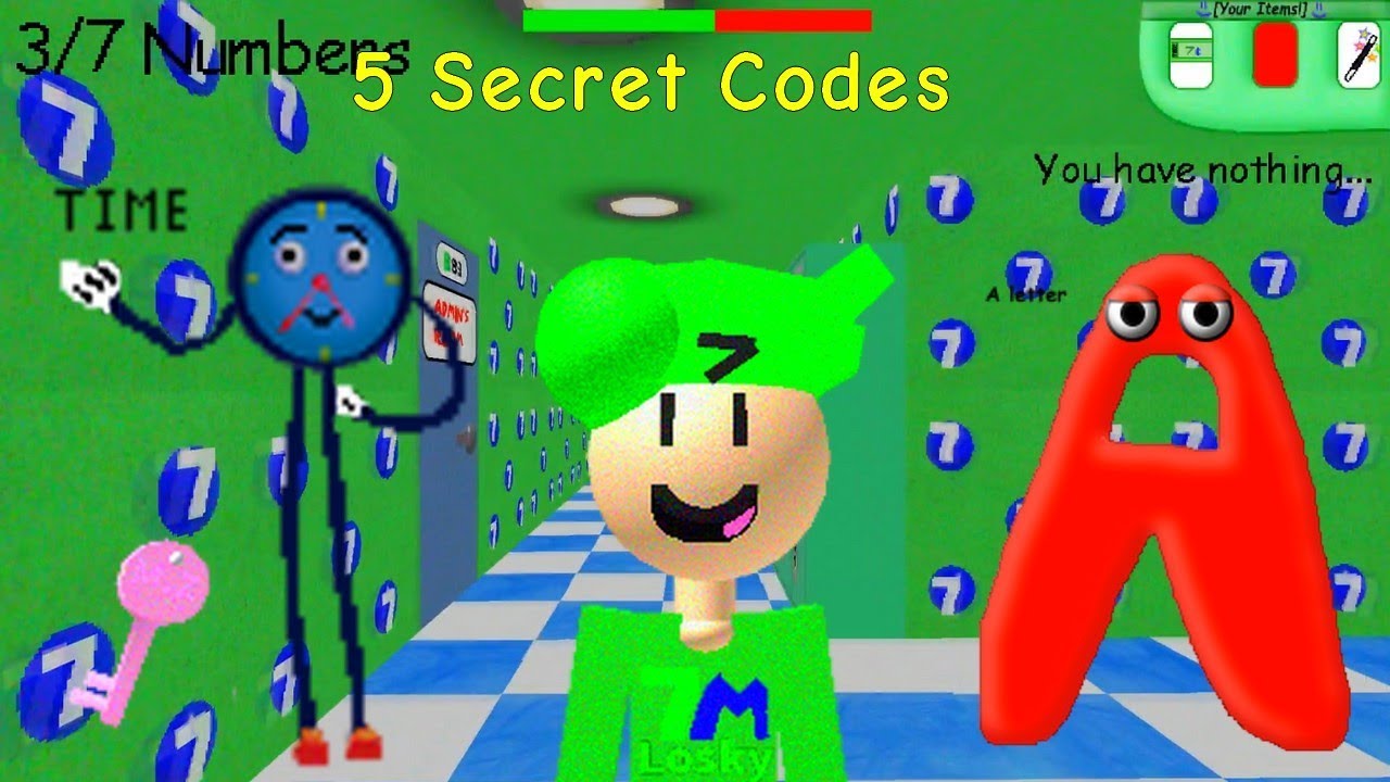 Codes In Roblox Baldis Basic