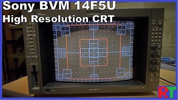 Sony BVM 14F5U Master Monitor - A Perfect Retro Trinitron 📺 | With a NEW CRT Tube