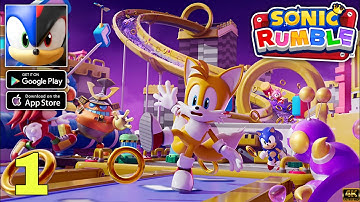 Sonic Rumble Mobile Official Launch Gameplay walkthrough part 1 (Android/iOS)
