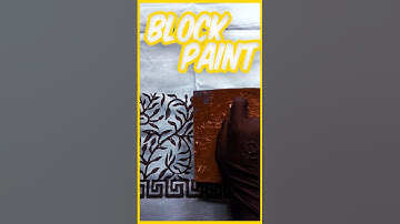Handmade Block Print Fabric – Watch This Beautiful Art! 🎨🧵 #ShortsHandPaint