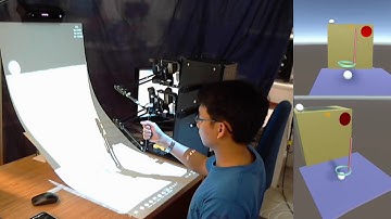 Improving User Performance in Haptics-Based Rehabilitation via a 3D Augmented-Reality Display