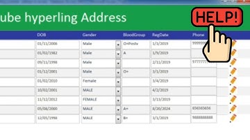 Ms access- Create tutorial Help button | Adding youtube hyperlink address