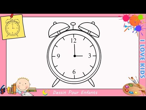 Vidéo: Comme Dessiner Une Horloge Avec Un Crayon Progressivement