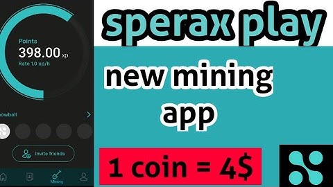 Sperax play | sperax play new mining app | new update | free mining app | how to start mining |