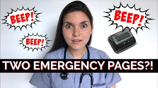 TWO EMERGENCY PAGES AT THE SAME TIME? Doctor Call Shift Question + Answer