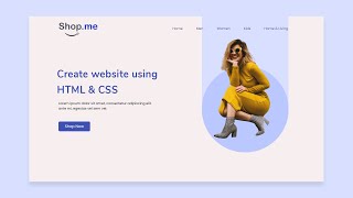 How To Make A Website Header Using HTML And CSS | Create Website Design With HTML & CSS