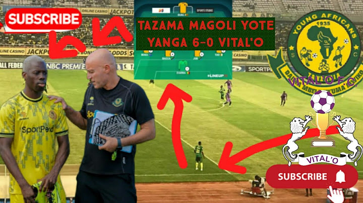 MAGOLI YOTE | YANGA 6-0 VITAL'O | CHAMA AWAKA
