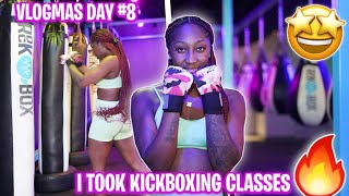 VLOGMAS DAY 8| My Boyfriend Took Me KickBoxing + STONER VIBES!!!