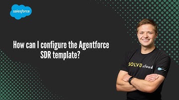How can I configure the Agentforce SDR template?