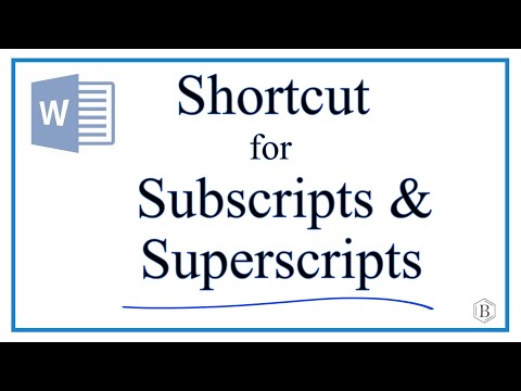 Shortcut for Subscripts
