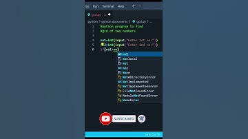 Python program to find gcd of two numbers💖👌#shorts #python
