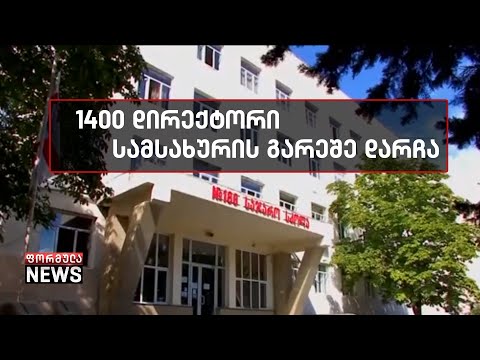 არასასურველი კადრები წინასაარჩევნოდ - 1400 დირექტორი სამსახურის გარეშე