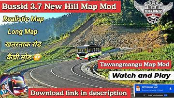 Bussid 3.7 New Mountain Hill Map Mod || Bussid New Map Mod || Download New Map Mod Bussid #bussid