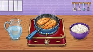 Ultimate Salmon Fish Cooking Game 🐟🔥 | DIY Kitchen Set Cooking Fun &amp; Relaxing Gameplay