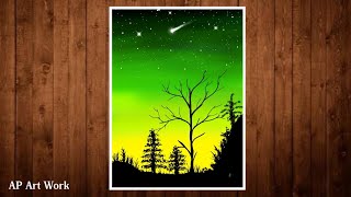 Easy amazing scenery drawing | mobile painting | AP Art Work screenshot 4