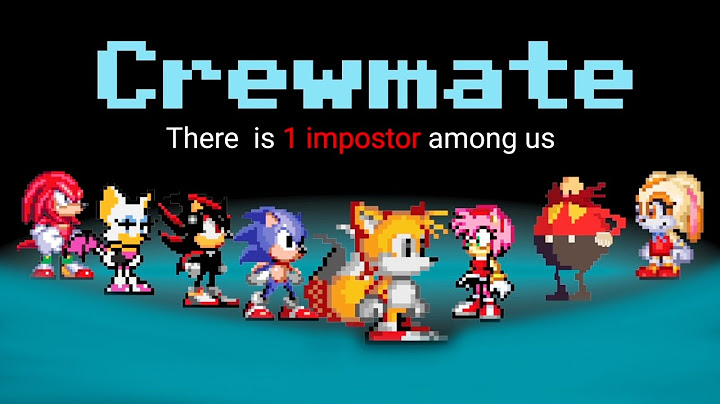 Among us, but with Sonic the hedgehog Characters (Crewmate Version) | Game Animation