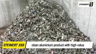 Aluminium recycling with the sensor-based sorting machine STEINERT XSS-T with X-ray technology