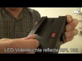 reflecta RPL 105 LED Videoleuchte und Camcorder Sony HDR-CX130. Test Video.