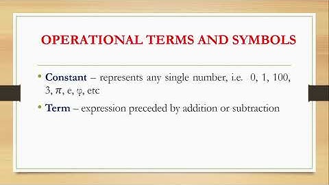 MATHEMATICAL LANGUAGE AND SYMBOLS part1