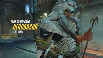 Hanzo doing work on Kings Row - Overwatch Ryuu ga waga teki wo kurau