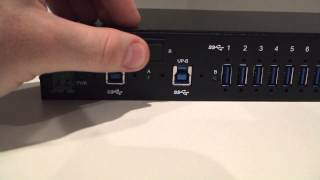 USB 3.0 16-Port Industrial Hub Metal Case