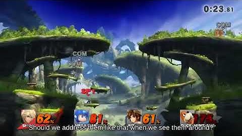 Tether Recovery Jigglypuff holding Hammer against Side Smash Luigi - Super Smash Brothers Brawl