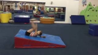 Back straddle roll down incline
