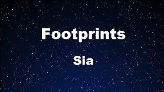 Karaoke♬ Footprints - Sia 【No Guide Melody】 Instrumental