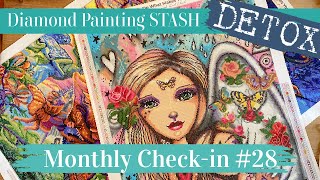 Monthly Check-in #28: Getting ready for the grand finale of my diamond painting stash detox