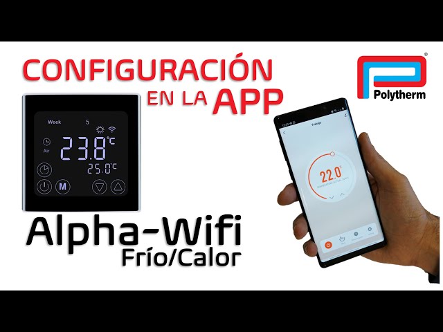 Termostato Alpha Frío-Calor WiFi 3 Hilos - Suelo Radiante Polytherm