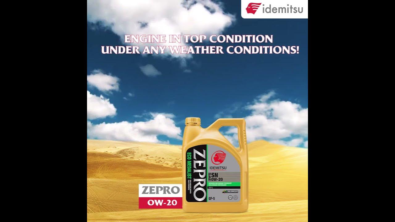 Idemitsu Zepro OW-20 Fully Synthetic engine oil for Cars - YouTube