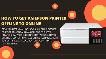 How to fix Epson printer offline problem | Change Epson printer offline to online