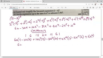Binominale uitbreiding. K.c.s.e 2003 Wiskunde. Vraag 11