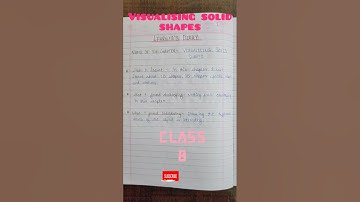 Visualising solid shapes || learner